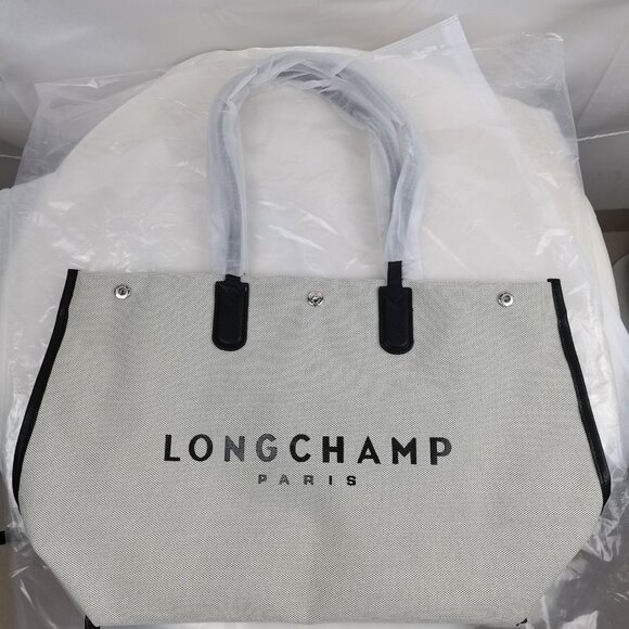 🌈 💖 Longchamp Essential Toile Large Canvas Tote Laptop Bag - Picture 3 of 12